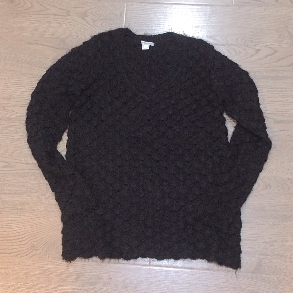 Suite Blanco black sz S EUC knit v neck sweater